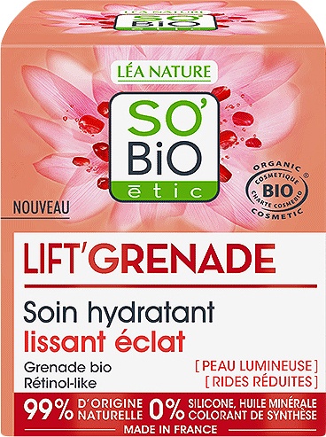 So'Bio Étic Lift'Grenade Cremă Hidratantă Lifting Și Strălucire Bio 50ml - Img 1