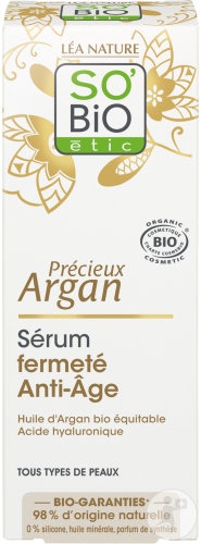 So'Bio Étic Précieux Argan Serum Fermitate Antirid Pentru Toate Tipurile De Piele Bio 30ml - Img 1
