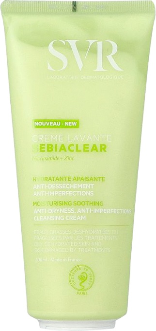 SVR Sebiaclear Crema De Curățare Hidratantă Și Calmantă Tub 200ml - Img 1