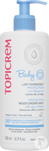 Topicrem Baby Lapte Hidratant Protector Piele Sensibla 500ml - Img 1