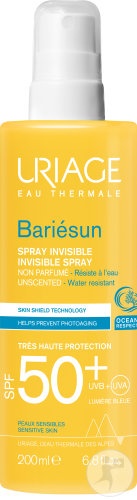 Uriage Bariésun Spray Invisibil Fără Parfum SPF50+ Piele Sensibilă 200ml - Img 1