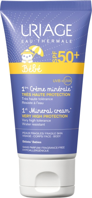 Uriage Bébé 1st Mineral Cream SPF50+ Tub 50ml - Img 1