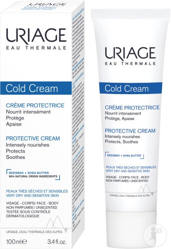 Uriage Cold Cream Cremă Protectoare Pentru Piele Foarte Uscată Și Sensibilă Tub 100ml - Img 1