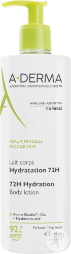 A-Derma Essentials Loțiune Corporală Hidratantă 72h Flacon 400ml - Img 1