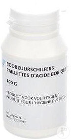 Acid Boric Sub Formă De Fulgi Recipient Pentru Produse De Igienă A Picioarelor 100g - Img 1