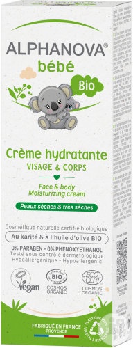 Alphanova Bébé Cremă Hidratantă Față &amp; Corp Bio Tub 75ml - Img 1