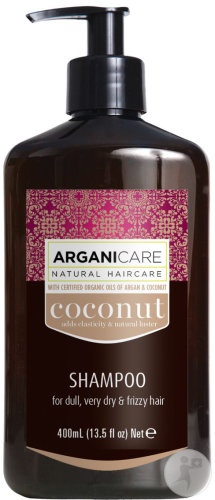 Arganicare Șampon Ultra-Nutritiv Cu Ulei De Cocos Păr Tern/Foarte Uscat/Creț 400ml - Img 1