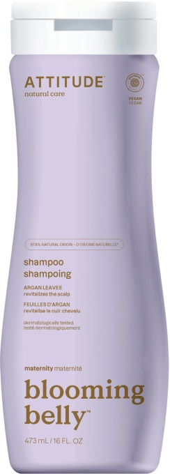 Attitude Blooming Belly Șampon Natural Pentru Sarcină Cu Argan Flacon 473ml - Img 1