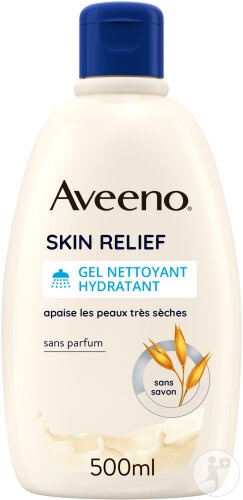 Aveeno Skin Relief Gel De Curățare Hidratant Pentru Piele Foarte Uscată Flacon 500ml - Img 1