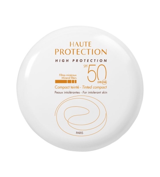 Avène Cremă Solară Compactă SPF50 Auriu Piele Sensibilă Cutie 10g - Img 1