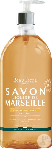 Beauterra Săpun Lichid Marseille Vanilie Miere 1l - Img 1