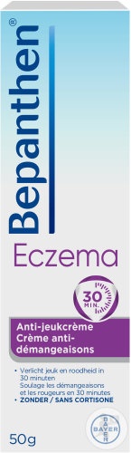 Bepanthen Cremă pentru Eczemă, Anti-Mâncărime, Fără Cortizon, Tub 50g - Img 1