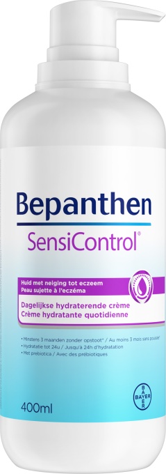 Bepanthen Sensi Control Cremă Hidratantă Zilnică Flacon Cu Pompă 400ml - Img 1