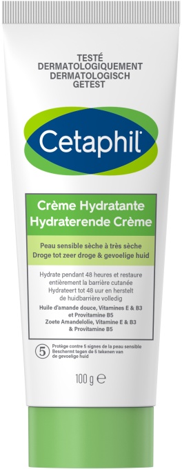 Cetaphil Cremă Hidratantă Pentru Piele Sensibilă Uscată Până La Foarte Uscată Față Și Corp 100g - Img 1