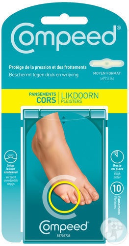 Compeed Plasturi Pentru Calozități Medii 10 Bucăți - Img 1