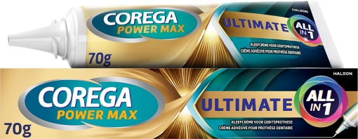 Corega Ultimate All-In-1 Cremă Adezivă Pentru Proteze Tub 70g - Img 1