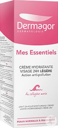Dermagor Mes Essentiels Cremă Hidratantă Ușoară 24h Pentru Față Piele Normală‑Sensibilă Tub 40ml - Img 1