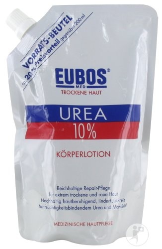 Eubos Loțiune De Corp Urea 10% Pentru Piele Uscată Rezerva 400ml - Img 1
