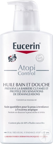 Eucerin AtopiControl Ulei De Baie Şi Duş Pentru Piele Cu Tendință Atopică 400ml - Img 1