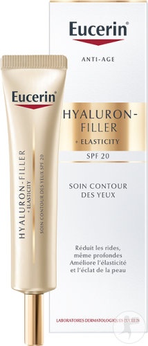 Eucerin Hyaluron-Filler + Elasticity Cremă Contur Ochi SPF20 Toate Tipurile De Ten Tub 15ml - Img 1