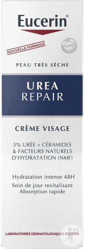 Eucerin Urearepair Cremă De Față Cu 5% Uree Pentru Piele Uscată Tub 50ml - Img 1