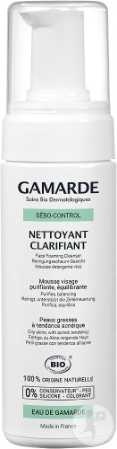 Gamarde Sébo‑Control Spumă Clarifiantă De Curățare Pentru Piele Grasă Cu Tendință Acneică Bio 160ml - Img 1