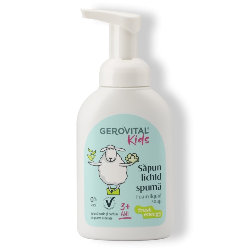 Gerovital Kids Săpun Lichid Spumă Fresh Energy 300ml - Img 1