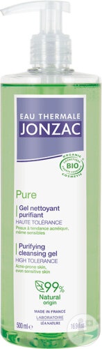Jonzac Eau Thermale Pure Gel Curățare Purifiant Bio Piele Cu Tendință Acneică 500ml - Img 1