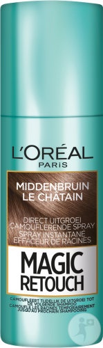 L'Oréal Paris Magic Retouch Spray Instant Pentru Ascunderea Rădăcinilor Castaniu 75ml - Img 1