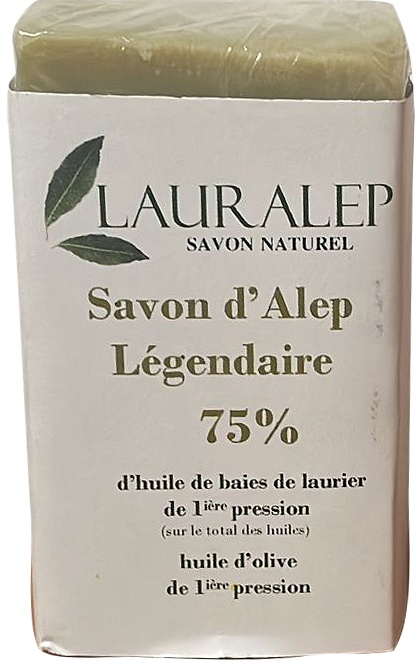 Lauralep Săpun De Alep Legendar 75% Ulei De Dafin 150g - Img 1