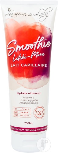 Les Secrets De Loly Smoothie Litchi-Mure Lapte Pentru Păr Uscat/Cret/Afro 250ml - Img 1