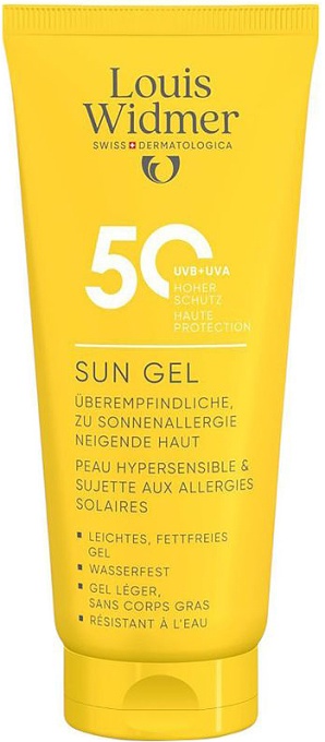 Louis Widmer Gel De Protecție Solară SPF50 Fără Parfum 100ml - Img 1