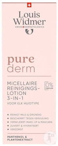 Louis Widmer Purederm Loțiune Micelară De Curățare Fără Parfum Flacon 200ml - Img 1