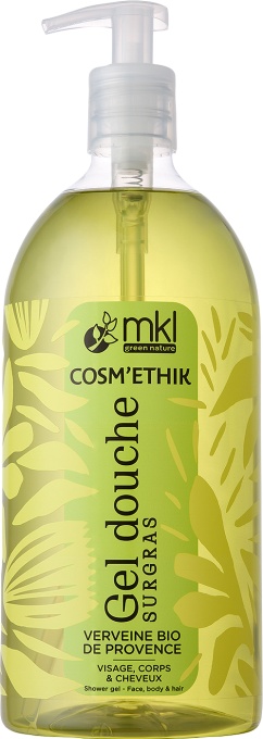 MKL Green Nature Coms'Éthik Gel De Duş Rehidratant Verbină Organică Din Provence Față/Corp/Păr 1l - Img 1