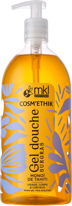 MKL Green Nature Cosm'Ethik Gel De Duș Rehidratant Monoï De Tahiti 1l - Img 1