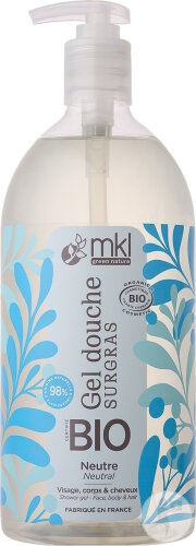 Mkl Green Nature Gel De Duș Neutru Fără Parfum 1l - Img 1