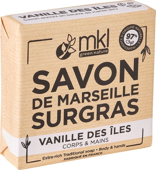 MKL Green Nature Săpun Solid De Marseille Rehidratant Cu Vanille 100g - Img 1