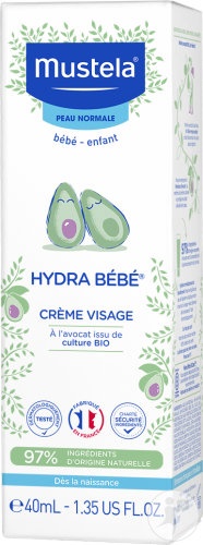 Mustela Bébé-Enfant Hydra Bébé Cremă De Față Cu Avocado Pentru Piele Normală 40ml - Img 1