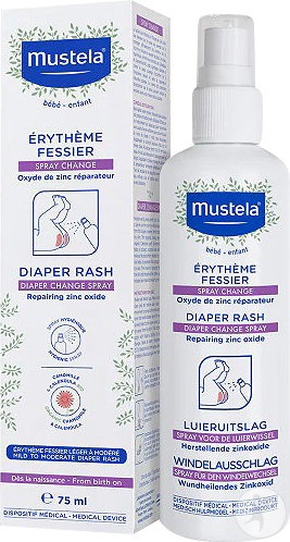Mustela Bébé-Enfant Igienă Spray Anti-Iritații Pentru Scutec 75ml - Img 1