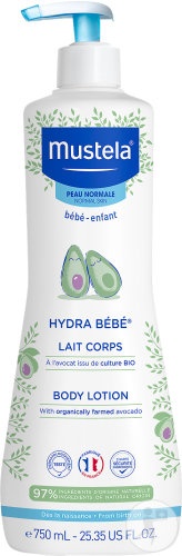 Mustela Bébé Hydra Bébé Loțiune De Corp Pentru Piele Normală 750ml - Img 1