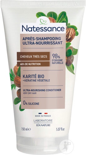 Natessance Balsam Ultra-Bogat După-Șamponare Cu Shea Și Keratină Pentru Păr Foarte Uscat 150ml - Img 1