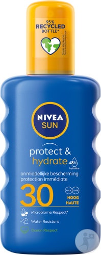 Nivea Sun Protect &amp; Hydrate Loțiune Protectoare SPF30 48h Hidratare 200ml - Img 1