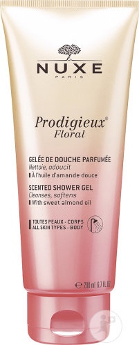 Nuxe Prodigieux Floral Gel De Duș Parfumat Cu Ulei De Migdale Dulci Toate Tipurile De Piele Tub 200ml - Img 1