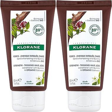 Pachet Klorane Balsam Cu Extract De Chinină Și Edelweiss Bio 2x50ml - Img 1