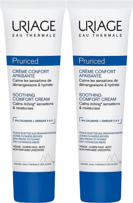 Pachet Uriage Pruriced Cremă De Confort Calmantă 2x100ml - Img 1
