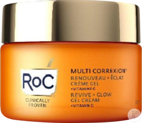 RoC Multi Correxion Revive + Glow Cremă Gel + Vitamina C 50ml - Img 1
