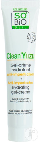 So'Bio Étic Clean'Yuzu Gel-Cremă Hidratant Anti-Imperfecțiuni Ten Gras Cu Imperfecțiuni Bio 40ml - Img 1