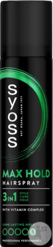 Syoss Max Hold Spray 75ml - Img 1