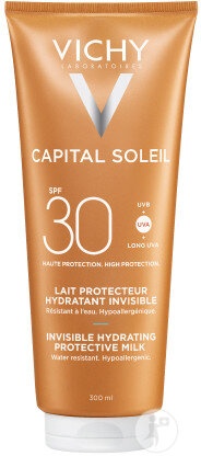 Vichy Capital Soleil Lapte Protector Hidratant Invizibil Spf30 Corp Si Fata 300ml - Img 1