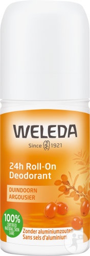 Weleda 24h Deodorant Roll-On Cu Cătină Fără Săruri De Aluminiu 50ml - Img 1